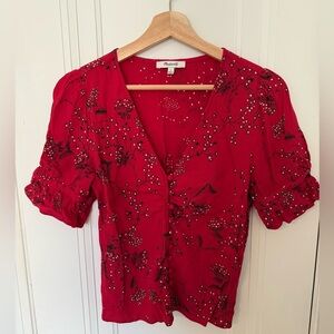 Madewell floral blouse - size 4